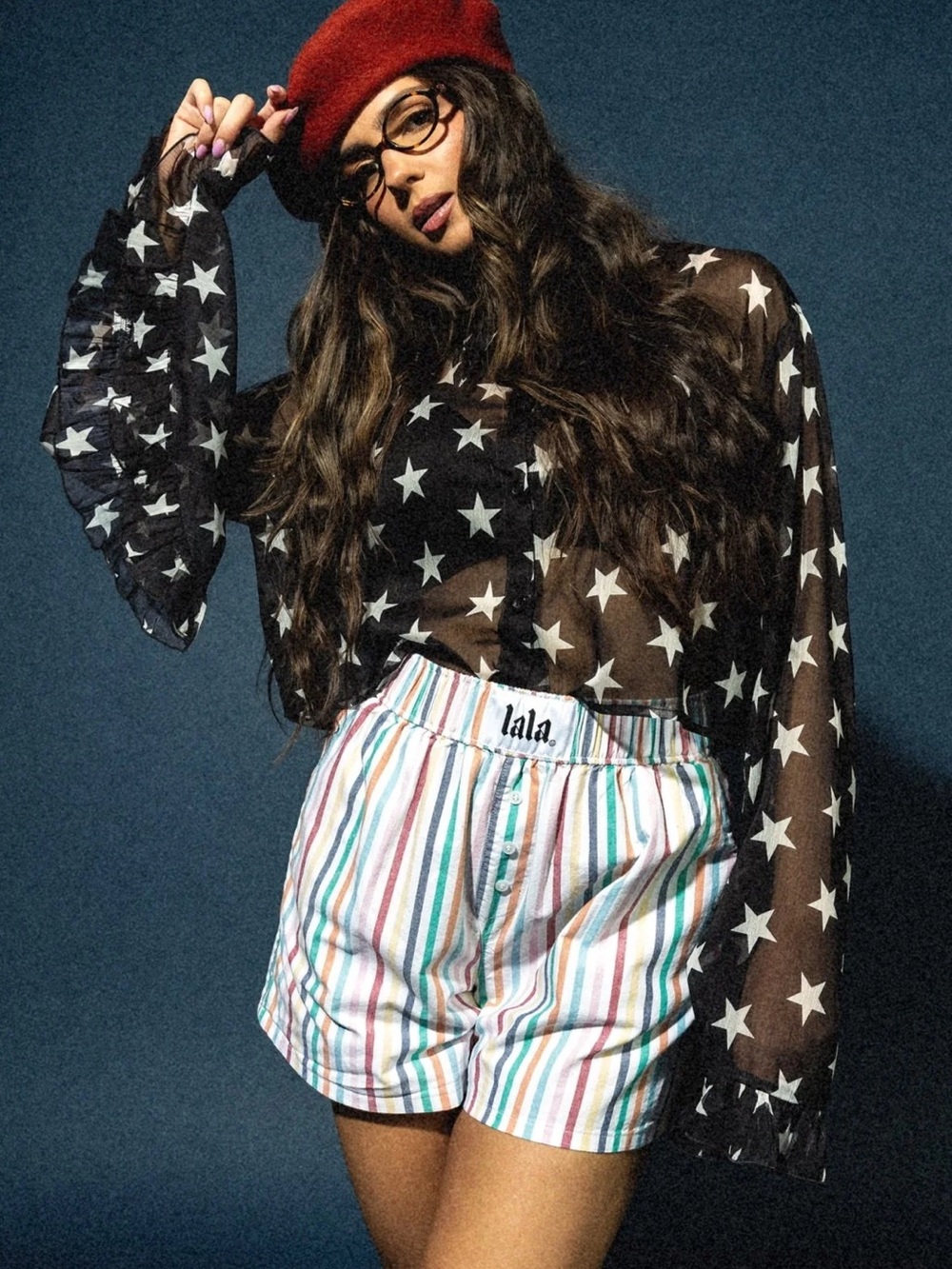 Dressed in Lala Rainbow Stripe Boxer Shorts
